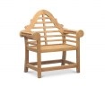 Lutyens-Style 2.25m Bench, Chairs & Coffee Table, Garden Patio Set