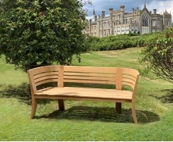Kensington Teak 3 Seater Deco Garden Bench