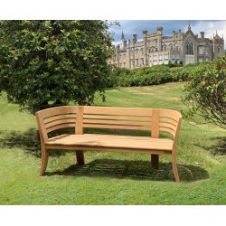 Kensington Teak 3 Seater Deco Garden Bench