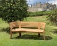 Kensington Teak 3 Seater Deco Garden Bench