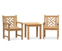 Princeton Teak Garden Conversation Set