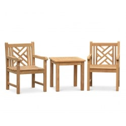 Princeton Teak Garden Conversation Set