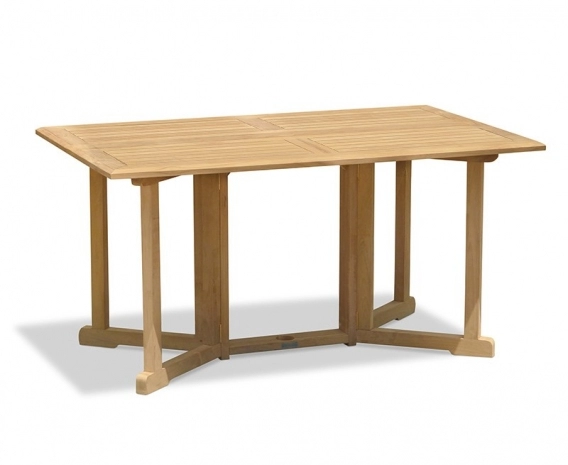 Shelley 5ft Teak Gateleg Drop Leaf Table – 1.5m