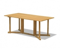 Shelley 6ft Teak Gateleg Drop Leaf Table – 1.8m Shelley 6ft Teak Gateleg Drop Leaf Table – 1.8m
