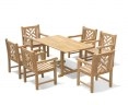 Hilgrove 6 Seater Garden Dining Set with Princeton Armchairs