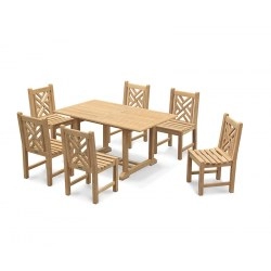 Hilgrove 6 Seater Garden Dining Set with Princeton Chairs