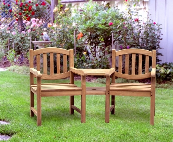 Ascot Teak Companion Seat, Jack and Jill Seat