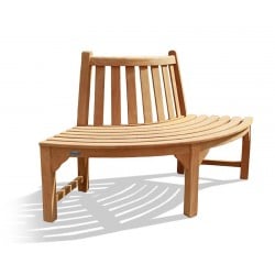 Teak Garden Tree Seat - Quarter - 1.55m