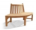 Teak Garden Tree Seat - Quarter - 1.55m