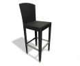 Woven Bar Stool, Black - NEW: End of line