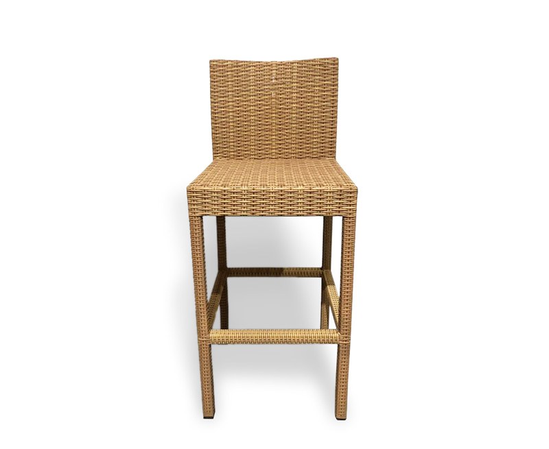Woven Bar Stool, Honey Wicker NEW End of line