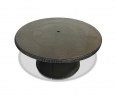 Lotus 1.5m Loom Weave Outdoor Glass-top Table - New: End of line