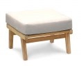 Eero Mid-Century Ottoman, Teak Garden Footstool