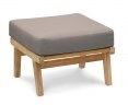 Eero Mid-Century Ottoman, Teak Garden Footstool