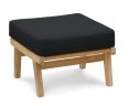 Eero Mid-Century Ottoman, Teak Garden Footstool