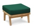 Eero Mid-Century Ottoman, Teak Garden Footstool