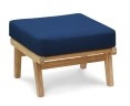 Eero Mid-Century Ottoman, Teak Garden Footstool