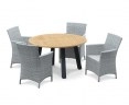 Disk Round Garden Dining Set