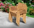 Berrington Drop Leaf Garden Table 1.5m and 6 Monaco Stacking Chairs