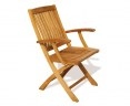 Bali Teak Folding Garden Armchair