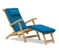 Halo Teak Steamer Chair with cushion