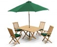 Rimini Rectangular Garden Folding Table Set