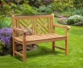 Princeton Chippendale Decorative Garden Bench – 1.2m