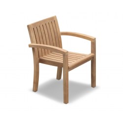 Monaco Teak Wooden Stacking Chair