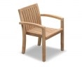 Monaco Teak Wooden Stacking Chair