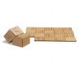 Classic Parquet Pattern 0.9m2 Teak Interlocking Deck Tiles - 10pcs