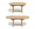 Brompton Teak Extending Garden Dining Set with 6 Stacking Chairs
