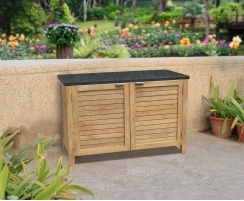Aria Teak and Granite Garden Sideboard