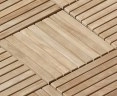 Classic Parquet Pattern 0.9m2 Teak Interlocking Deck Tiles - 10pcs