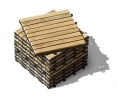 Classic Parquet Pattern 0.9m2 Teak Interlocking Deck Tiles - 10pcs