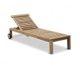 Brompton Teak Reclining Sun Lounger