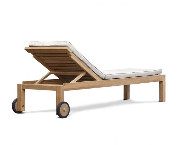 Brompton Teak Reclining Sun Lounger