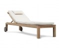 Brompton Teak Reclining Sun Lounger