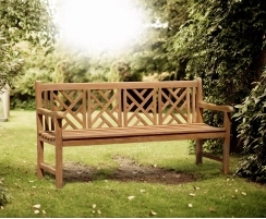 Princeton Chippendale Decorative Garden Bench – 1.8m