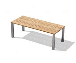 Marina Teak and Metal Garden Table - 2.2m