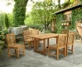 Hilgrove 6 Seater Rectangular Garden Table 1.5m & Clivedon Dining Chairs