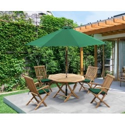Suffolk Octagonal 1.2m Table & 4 Ashdown Armchairs