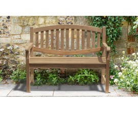Small Wooden Benches | 4ft Garden Benches | Small Teak Benches