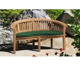 Teak Banana Benches | Half Moon Benches