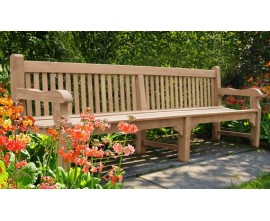 Garden Furniture Benches | Extra Large Garden Bench | Large Teak Bench