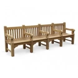 Large Wooden Benches | 6 Seater Garden Benches | Teak Wood Bench