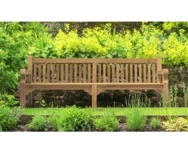  Hardwood Benches | 8ft Wooden Benches | Teak Garden Seating