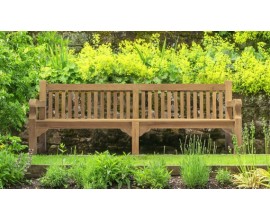  Hardwood Benches | 8ft Wooden Benches | Teak Garden Seating