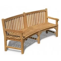 Curved Garden Benches | Curved Outdoor Benches | Curved Teak Benches
