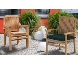 Stacking Garden Chairs | Stackable Dining Chairs | Teak Stacking Chair