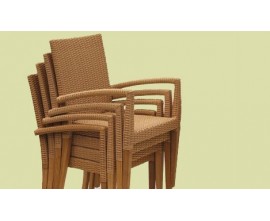 Teak Wood and Rattan Chairs | Teak Wood and Wicker Chairs